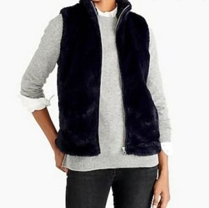 New J Crew Fur Vest
